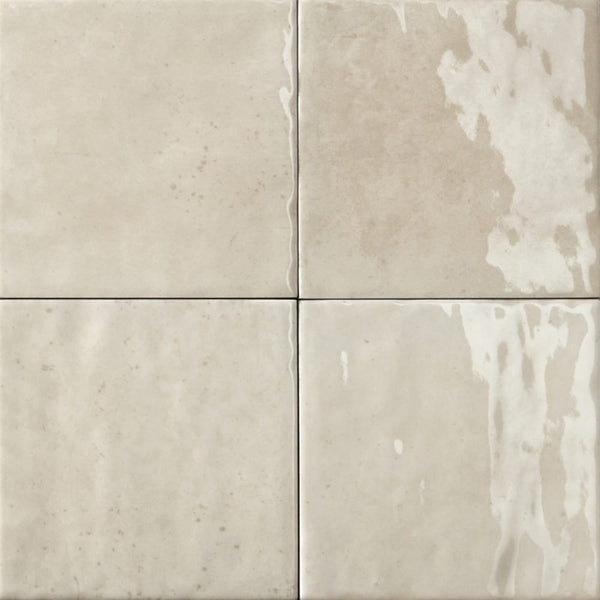 VL Tile Sartoria Alchemica Creta Gloss Subway Tile 100x100mm Made In Italy