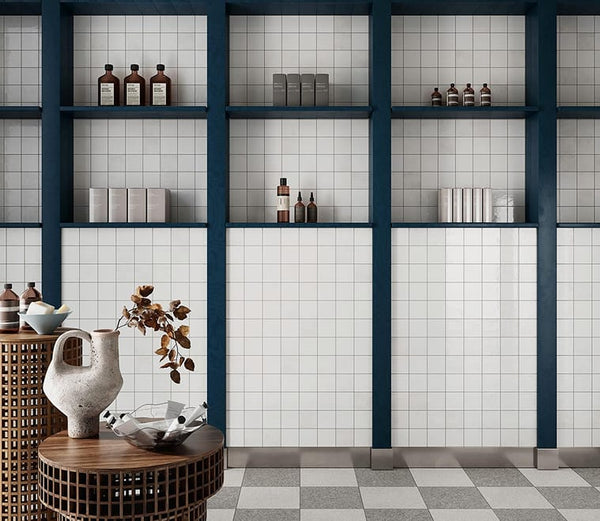 VL Tile Sartoria Alchemica Opale Gloss Subway Tile 100x100mm Made In Italy