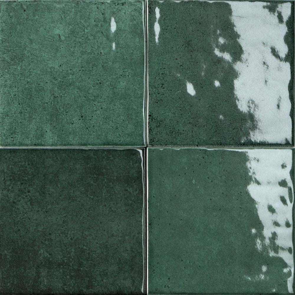 VL Tile Sartoria Alchemica Selva Gloss Subway Tile 100x100mm Made In Italy