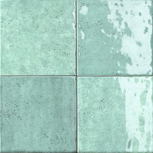 VL Tile Sartoria Alchemica Verdea Gloss Subway Tile 100x100mm Made In Italy
