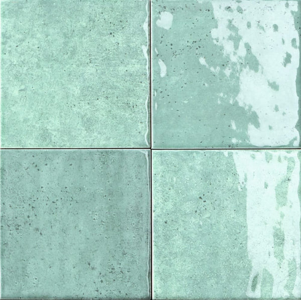 VL Tile Sartoria Alchemica Verdea Gloss Subway Tile 100x100mm Made In Italy