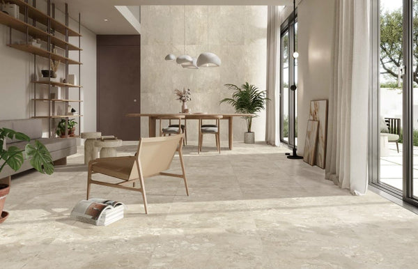 DSS Tile Sassi Stone Beige Matt Tile 600x600mm