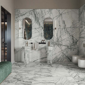ET Tile Sensi Signoria Lilac Grey Natural Mable Look Tile 600X1200mm