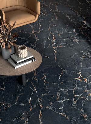 ET Tile Sensi Signoria Port Gold Natural Mable Look Tile 1200X1200mm