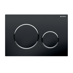 Noveen Toilets Sigma 20 Stainless Steel — Round Dual Flush Button - Black