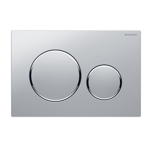 Noveen Toilets Sigma 20 Stainless Steel — Round Dual Flush Button - Matt Chrome