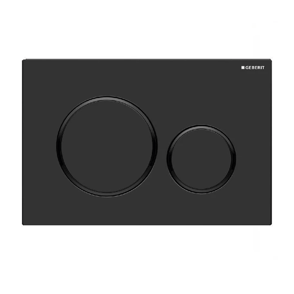Sigma 20 Stainless Steel — Round Dual Flush Button - Matt Black