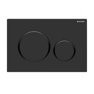 Noveen Toilets Sigma 20 Stainless Steel — Round Dual Flush Button - Matt Black