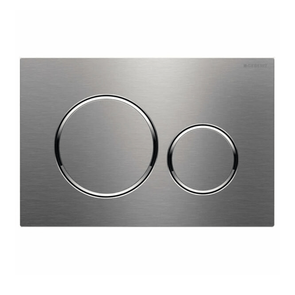 Sigma 20 Stainless Steel — Round Dual Flush Button