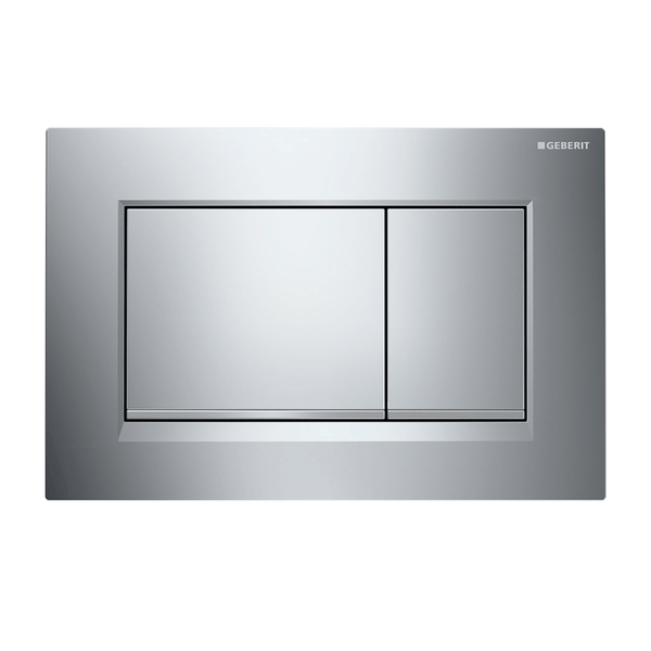 Noveen Toilets Sigma 30 — Square Dual Flush Button - Chrome
