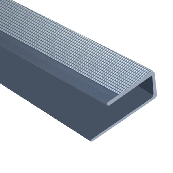 Timber Flooring Metal Junior End Trim - SILVER