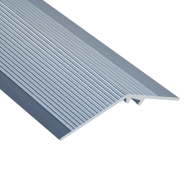 Timber Flooring Metal Ramp Trim - SILVER