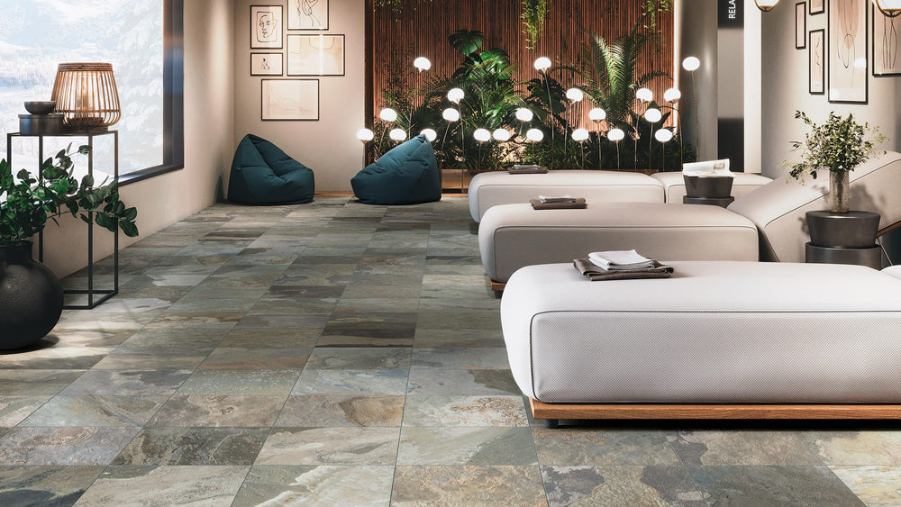 SLA OCH45 SLATY OCHRE 453X453MM R10 STRUCTURED Made in Italy
