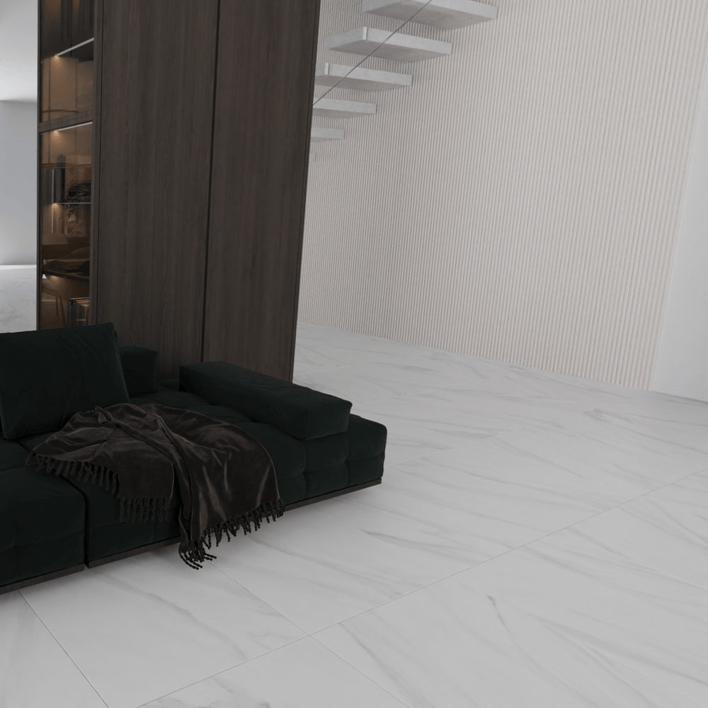 SnowWhite Grey Polish Tile 600x1200mm