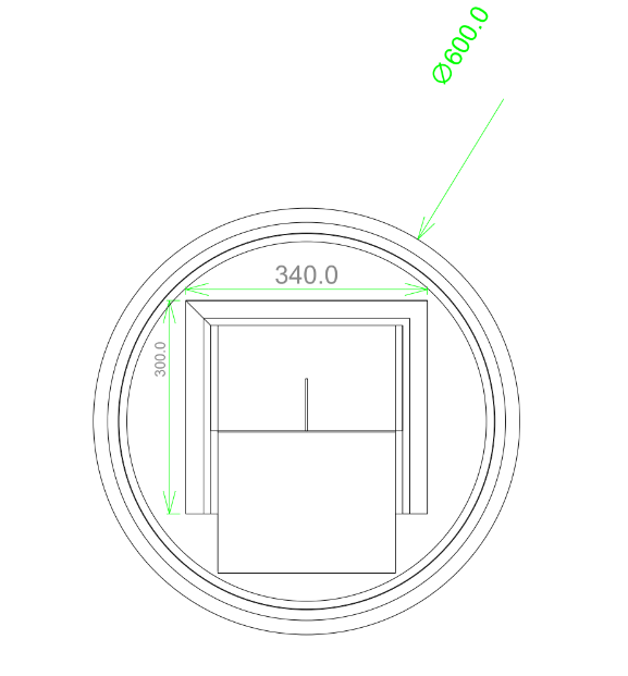 TSI Vanities T-600LRM 600MM ROUND 3 COLOR LIGHTING LED MIRROR TOUCH SENSOR SWITCH DEFOGGER PAD WALL MOUNTED - LIGHTING ON THE RIM