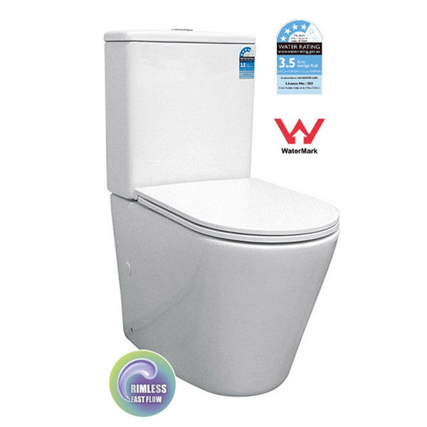 NT-1094GB — OSLO Rimless Toilet Suite with GEBERIT fittings