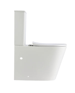 T6088RT-MW – VERA Tornado-Rimless Toilet Suite in Matt White