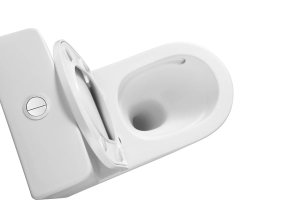 T6088RT-MW – VERA Tornado-Rimless Toilet Suite in Matt White