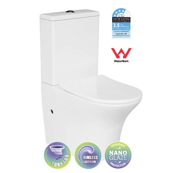 T6096 — LYON Tornado- Rimless Toilet Suite