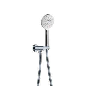 ZENMO Showers TP 008 RAINJET Round 3 Function Head on Bracket(Elbow built in) with Flexible Hose
