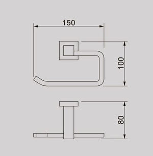 ZENMO Bathroom Accessories TP24035A QUBI Toilet Roll HOLDER