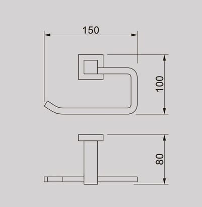 ZENMO Bathroom Accessories TP24035A QUBI Toilet Roll HOLDER