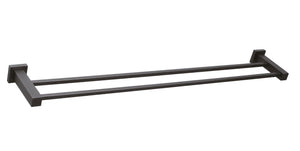 ZENMO Bathroom Accessories TP24036BK-30 CURO Double TOWEL RAIL