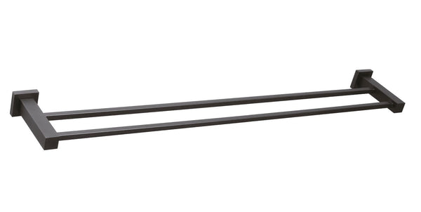 ZENMO Bathroom Accessories TP24036BK-30 CURO Double TOWEL RAIL