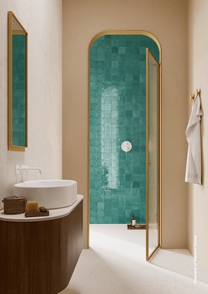 VL Tile T/MAMOLTU1010	MARAZZI MODERNISTA LUME TURQUOISE LUX 100*100