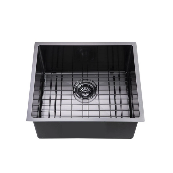 TWM1B 500*440*230MM GUN METAL GREY HAND-MADE SINGLE BOWL KITCHEN SINK(ROUND EDGES)