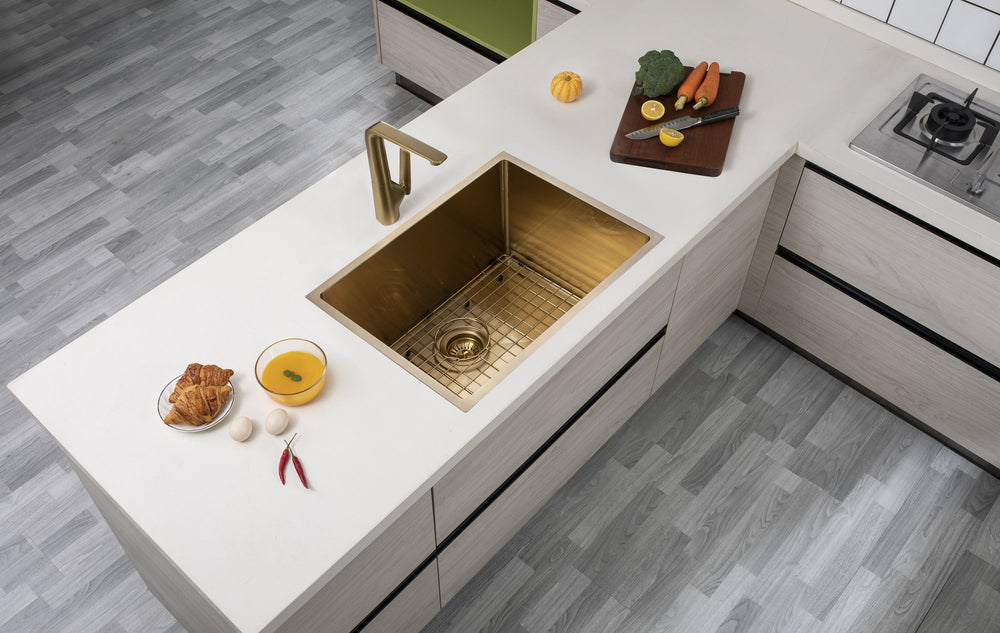 TWM10G 600X450X230MM 1.2MM HANDMADE TOP/UNDERMOUNT SINGLE BOWL KITCHEN SINK