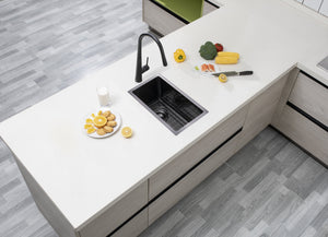 TSI Sinks TWM11B 250X450X215MM 1.2MM HANDMADE TOP/UNDERMOUNT SINGLE BOWL KITCHEN SINK