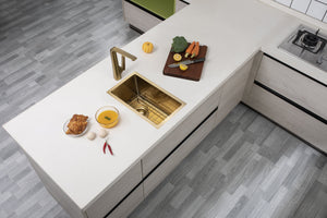 TSI Sinks TWM11G 250X450X215MM 1.2MM HANDMADE TOP/UNDERMOUNT SINGLE BOWL KITCHEN SINK