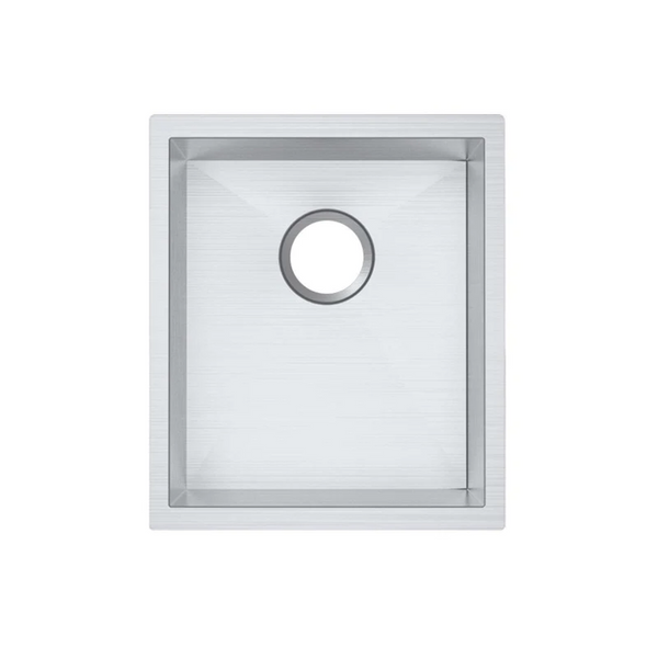 TWM12 390X450X215MM 1.2MM HANDMADE TOP/UNDERMOUNT SINGLE BOWL KITCHEN SINK