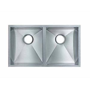 TWM6 770*450*215MM HAND-MADE DOUBLE BOWL KITCHEN SINK