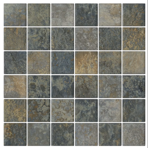 STH062 2SR1 SOUTH PACIFIC TAHITI DRIFT ROCK BLUE MOSAIC 47X47