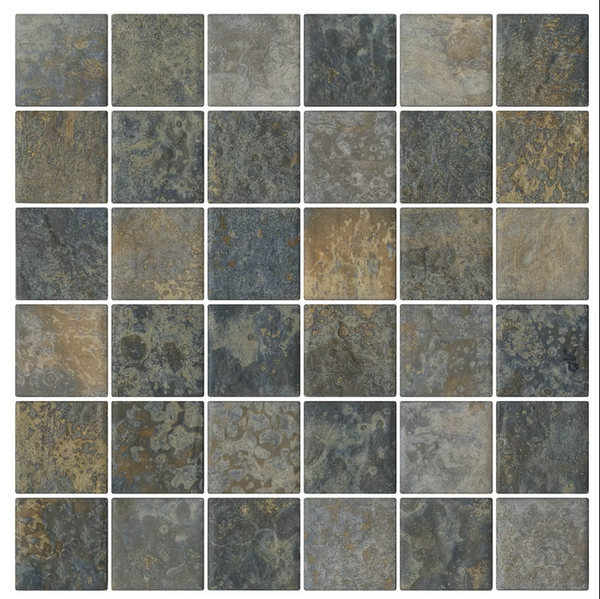 STH062 2SR1 SOUTH PACIFIC TAHITI DRIFT ROCK BLUE MOSAIC 47X47