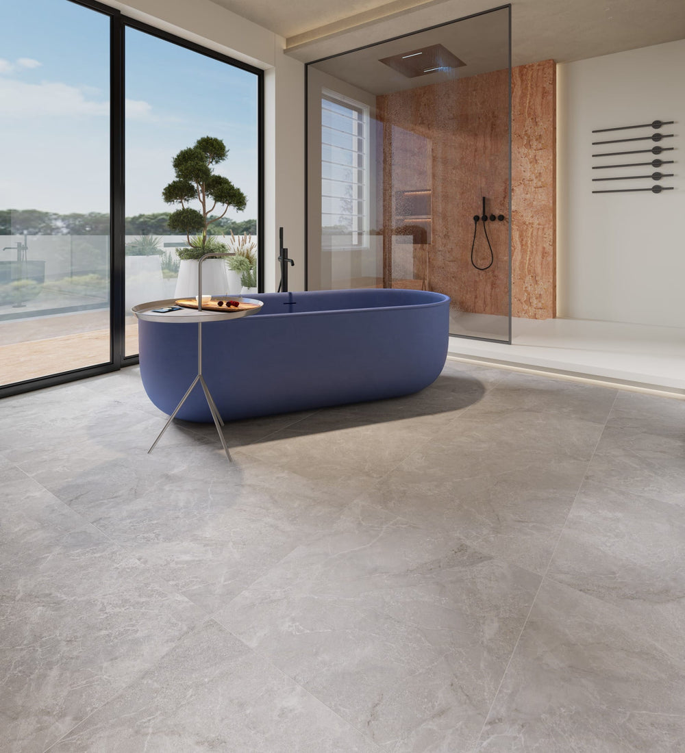 Tempo Grey Matt P3 Stone Look Tile 600x600mm