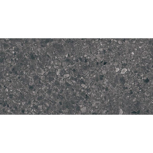 TER CHA36M SWC TERRAZZO CHARCOAL 300X600MM MATT R10