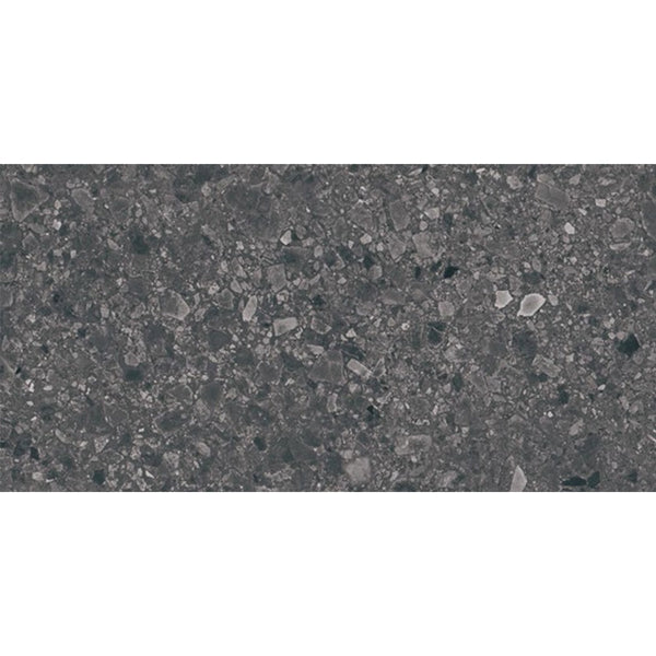 TER CHA36M SWC TERRAZZO CHARCOAL 300X600MM MATT R10