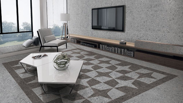 HF Terrazzo Cream Matt FINISH 600X600MM
