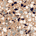 THEO DI Tile Fragment Macro Terracotta Matt 200x200mm