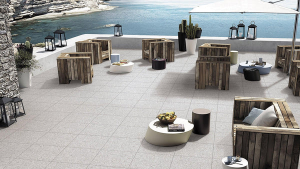 SWC Tile Terrazzo Stone Grigio Matt Tile 600X600mm
