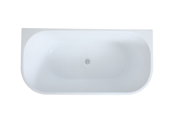 Elivia MBBT-10-1700 BTW Bathtub+C2:C11 Matte Black and Matte White 1700*795*580mm