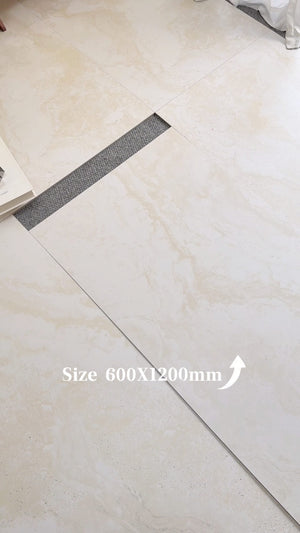 HF Tile Travertine Beige Matt Tile 600x1200mm