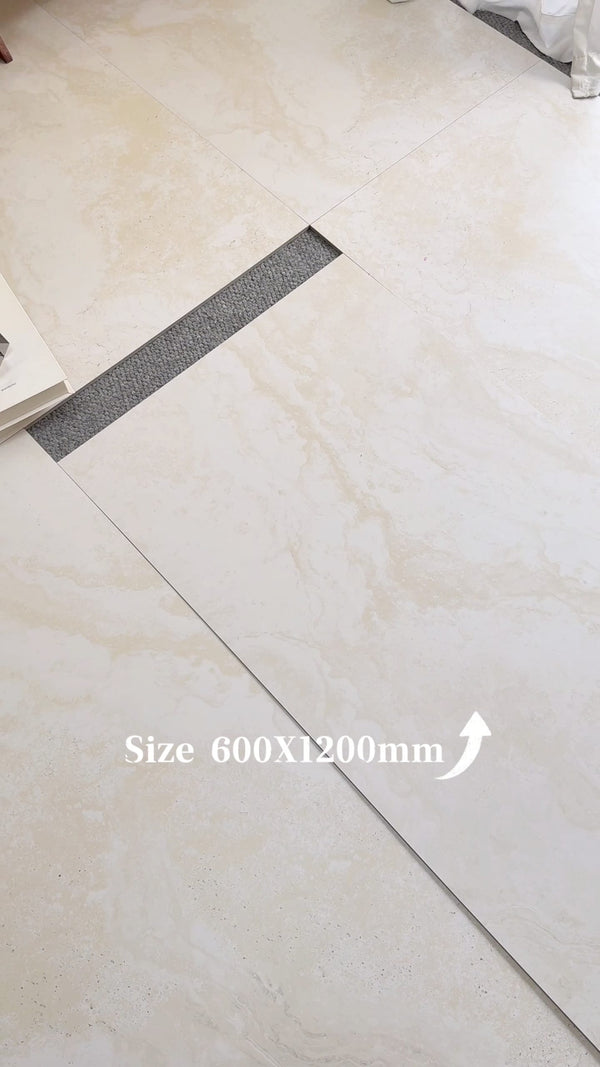 HF Tile Travertine Beige Matt Tile 600x1200mm