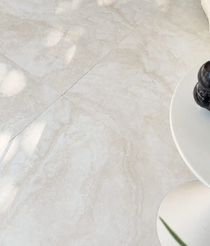 HF Tile Travertine Beige Matt Tile 600x600mm