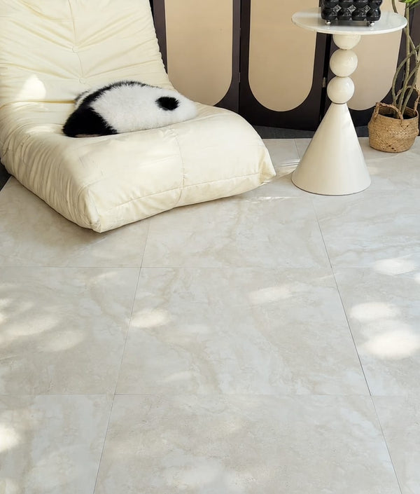 HF Tile Travertine Beige Matt Tile 600x600mm