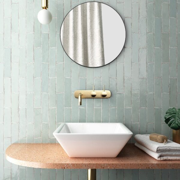 Tribeca Seaglass Mint Gloss Subway Tile 60X246m