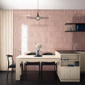 DSS Tile Tribeca Tea Rose Gloss Subway Tile 60X246m